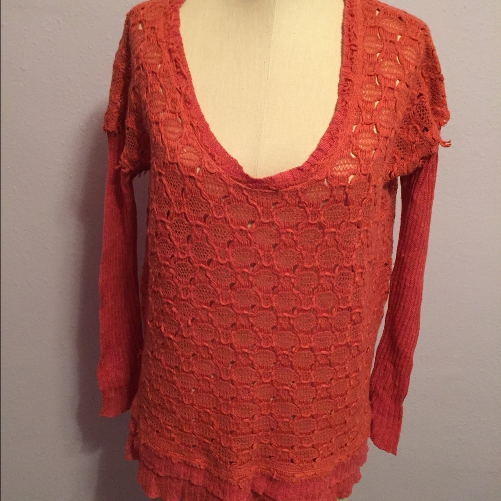 Free people crew neck sweater size small